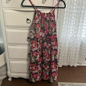Floral Dress with Hot Pink - Limited